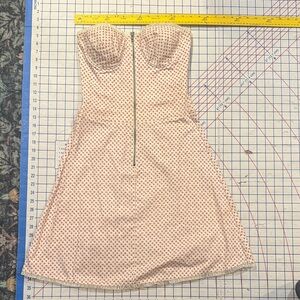 Betsey Johnson New York vintage 2006 ish Strapless Dress with Pink flowers zip